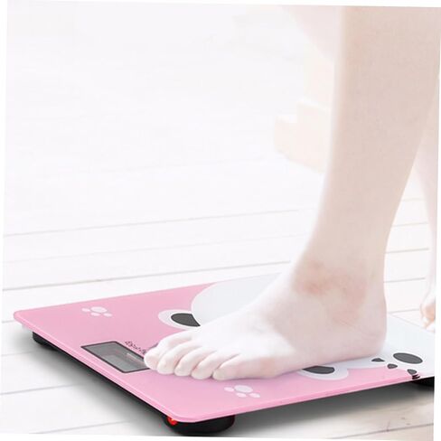 TOYANDONA Multifunctional Digital Weight Scale for Pets Adults with High Precision Sensor Wide Capacity Bright Display Indoor Temperature Monitor Protective Edging Design in Kuwait