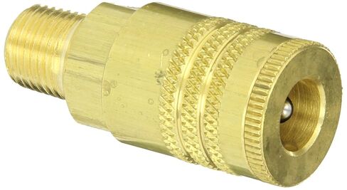 Dixon Valve DC37 Brass Air Chief ARO Speed Quick-Connect Air Hose Socket, 1/4" Coupler x 1/4" NPT Male Thread, 37 CFM Flow Rating in Kuwait