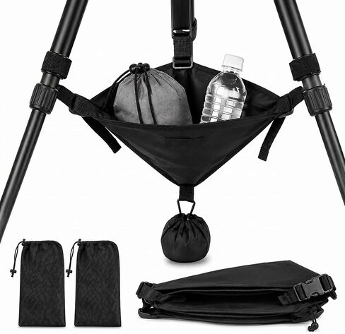 Woanger 2 Pcs Tripod Weights Stone Bag, Heavy Duty Weighted Sand Bags for Tripod Easel Light Stand Photography Astrophotography Paintings, Tripods Rock Bag with Adjustable Buckles 9 Extra Pockets in Kuwait