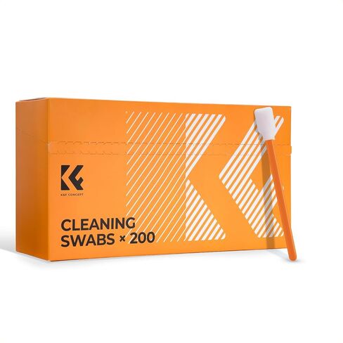 K&F CONCEPT 200 Foam Cleaning Swabs,for Electronics,Camera,Deep Cleaning | Premium Foam Swabs,Strong Adsorption,No Dripping,Long Sturdy Handle,Flexible,Unbreakable,Dual Packaging,Multi-Device Use,MK09 in Kuwait