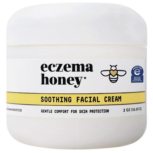 ECZEMA HONEY Soothing Facial Cream - Eczema Lotion for Face, Eyelids, Lips, and More - Natural Dry Skin Repair (2 Oz) in Kuwait