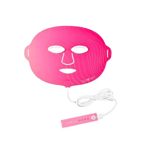 RIKI LOVES RIKI RIKI BABY FACE LED Beauty Mask for Face, 4-Mode Home Skincare Device for Radiant and Smooth-Looking Skin, Portable Rechargeable Facial Light Care Mask, 10-Minute Daily Use in Kuwait