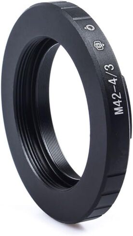 CHICHIYANG Aluminum Lens Mount Adapter Ring M42 Mount Lenses to 4/3 Cameras Converter Shooting Accessories for All M42 Mount Lense in Kuwait