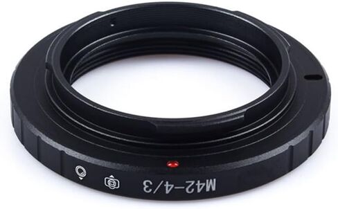 CHICHIYANG Aluminum Lens Mount Adapter Ring M42 Mount Lenses to 4/3 Cameras Converter Shooting Accessories for All M42 Mount Lense in Kuwait