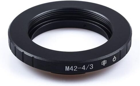 CHICHIYANG Aluminum Lens Mount Adapter Ring M42 Mount Lenses to 4/3 Cameras Converter Shooting Accessories for All M42 Mount Lense in Kuwait