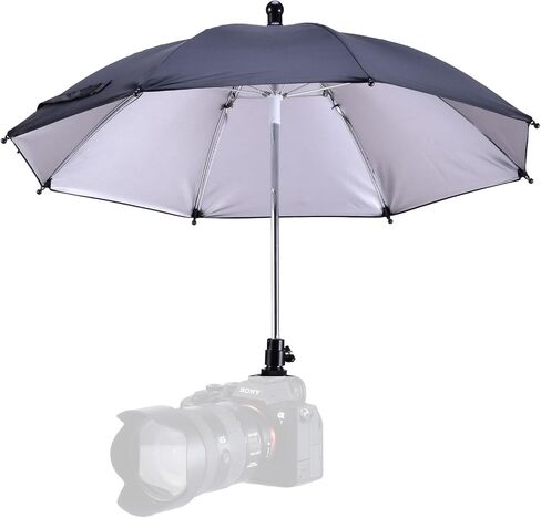DSLR Mirrorless Camera Hot Shoe Umbrella Rain Cover Protector Sunshade (Black) in Kuwait