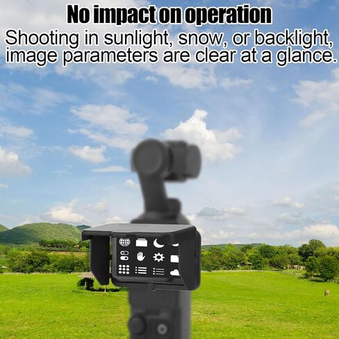 Screen Sunshade for DJI OSMO Pocket 3, Anti-Glare Foldable Outdoor Sunshade Cover Portable Protective Cap for LCD Display Compact Sun Visor Camera Accessory in Kuwait