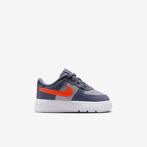 Nike Force 1 Low Baby/Toddler Shoes (Cement Grey/Light Carbon/White/Team Orange) in Kuwait