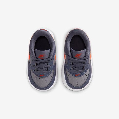 Nike Force 1 Low Baby/Toddler Shoes (Cement Grey/Light Carbon/White/Team Orange) in Kuwait