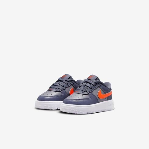Nike Force 1 Low Baby/Toddler Shoes (Cement Grey/Light Carbon/White/Team Orange) in Kuwait