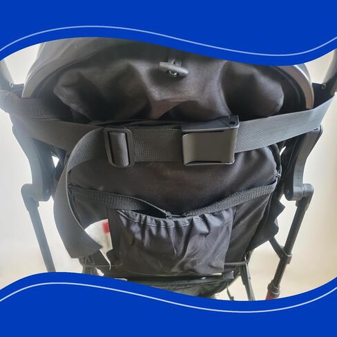 Pram Sit Up Strap for Stroller Universal Sit Me Up Straps Upright Pram Seat Sit Up Strap for Babyzen Stroller Yoyo Stroller Accessories 1Pcs (Black) in Kuwait
