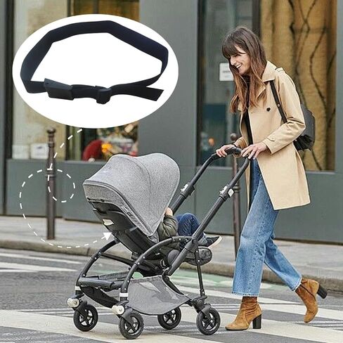 Pram Sit Up Strap for Stroller Universal Sit Me Up Straps Upright Pram Seat Sit Up Strap for Babyzen Stroller Yoyo Stroller Accessories 1Pcs (Black) in Kuwait