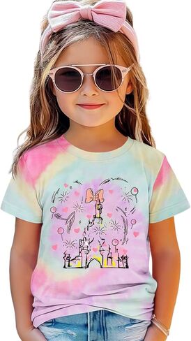 GLIGLITTR Magic Shirt for Toddler Baby Girls Magical Kingdom Tshirt Cute Castle Outfit Holiday Family Vacation Summer Tee Top in Kuwait
