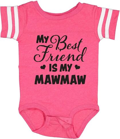 inktastic My Best Friend Is My Mawmaw with Hearts Baby Bodysuit in Kuwait