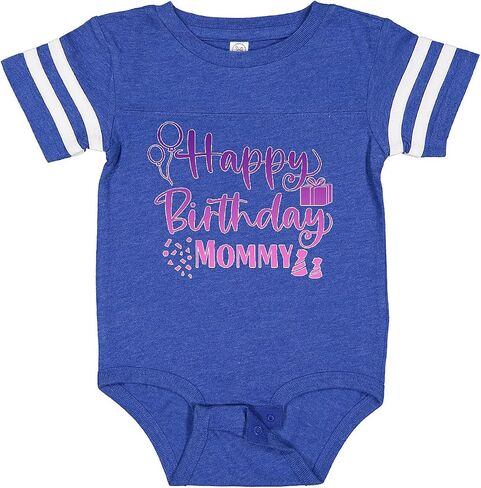 inktastic Purple Happy Birthday Mommy Baby Bodysuit in Kuwait