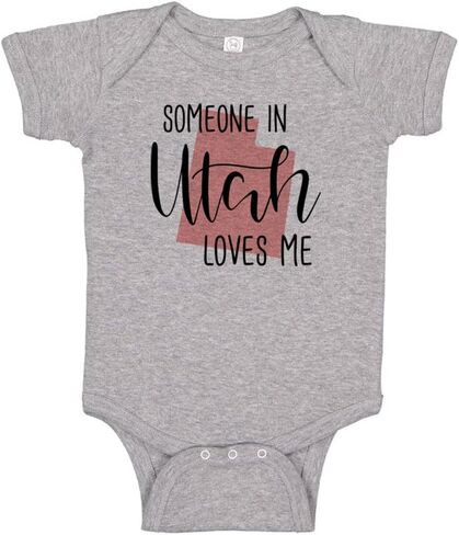 Someone in Utah Loves Me Baby Infant Bodysuit in Kuwait