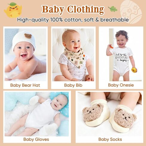 New Mom Gifts, 13Pcs Baby Shower Gifts for First Time Mom, Pregnancy Gifts for New Parents, Gender Reveal Gifts for Expecting Mom and Dad, New Mom Care Package, New Baby Gift Basket, Baby Memory Book in Kuwait