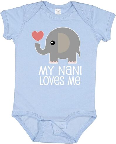 inktastic My Nani Loves Me Grandchild Baby Bodysuit in Kuwait