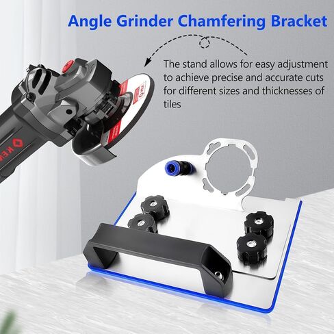 45 Degree Tile Chamfering Tool, Ceramic Tile Cutter Tool, Angle Grinder Attachments Stand for The Pro, Tile 45 Degree Angle Cutting Tool for 100-Type Angle Grinders, for Precise Tile Cutting in Kuwait