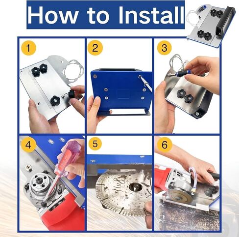 45 Degree Tile Chamfering Tool, Ceramic Tile Cutter Tool, Angle Grinder Attachments Stand for The Pro, Tile 45 Degree Angle Cutting Tool for 100-Type Angle Grinders, for Precise Tile Cutting in Kuwait