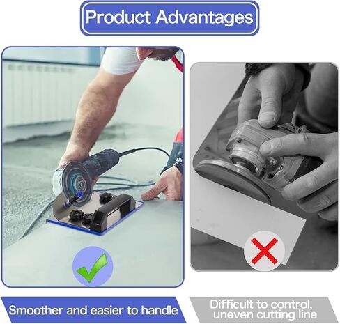 45 Degree Tile Chamfering Tool, Ceramic Tile Cutter Tool, Angle Grinder Attachments Stand for The Pro, Tile 45 Degree Angle Cutting Tool for 100-Type Angle Grinders, for Precise Tile Cutting in Kuwait