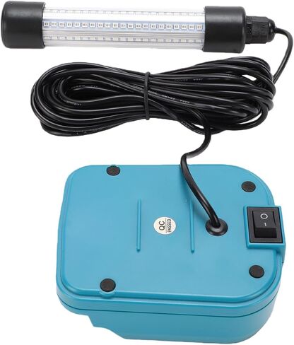 LED Fishing Light, ABS Zinc Alloy Underwater Fish Light, 126 LED 1300lm IP68, USB A USB C Charging, for 18V Battery Kayak Boat Dock Night Fishing in Kuwait