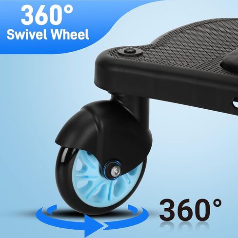 Universal Stroller Board with Detachable Seat,2in1 Sit and Stand Stroller Glider Board for Most Strollers,Holds Children Up to 55lbs (Blue) in Kuwait