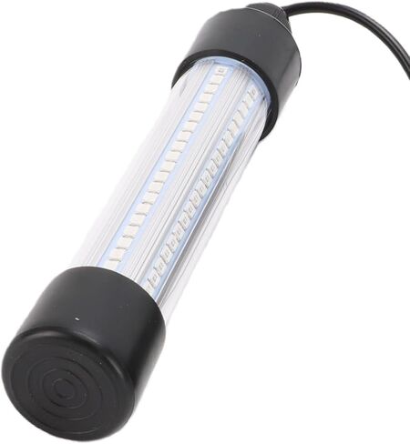 LED Fishing Light, ABS Zinc Alloy Underwater Fish Light, 126 LED 1300lm IP68, USB A USB C Charging, for 18V Battery Kayak Boat Dock Night Fishing in Kuwait