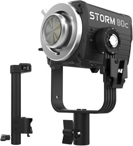 Aputure Storm 80c 80W IP65 Full Color Point Source Fixture (Black, 2 Items) | IP65 Weather-Resistant, 1800-20, 000K Cct, Includes Handheld Bracket in Kuwait