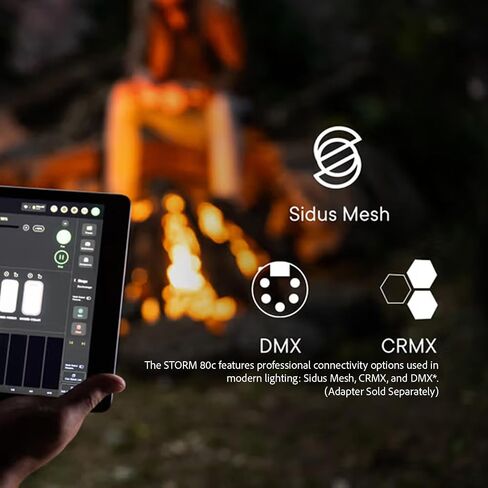 Aputure Storm 80c 80W IP65 Full Color Point Source Fixture (Black, 2 Items) | IP65 Weather-Resistant, 1800-20, 000K Cct, Includes Handheld Bracket in Kuwait