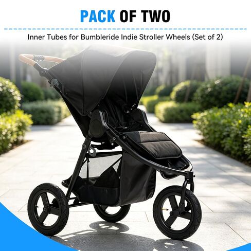Stroller Wheel Tire Tube for Bumbleride, 12' Wheel Tube Replacement Strollers, Compatible with Models：Indie &Twin& Speed&Era（2pc） in Kuwait