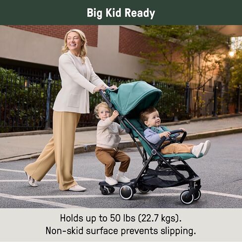 Ingenuity Foldaway Ride-On Board with Removable Seat, 2-in-1 Standing or Seated Toddler Ride, Folds with Stroller, Compatible with 3DSuite Stroller in Kuwait