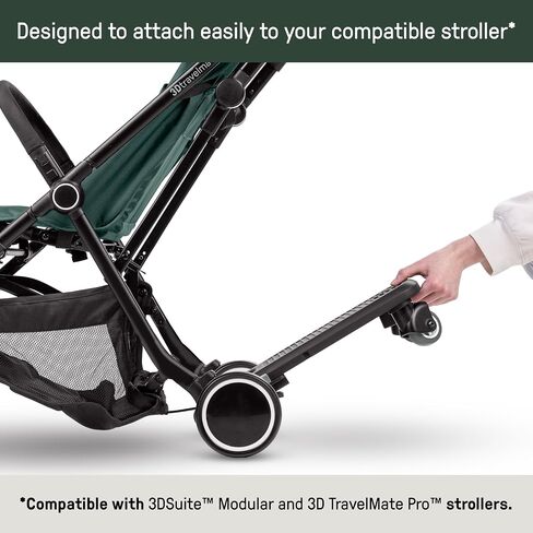 Ingenuity Foldaway Ride-On Board with Removable Seat, 2-in-1 Standing or Seated Toddler Ride, Folds with Stroller, Compatible with 3DSuite Stroller in Kuwait