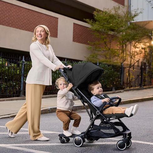 Ingenuity Foldaway Ride-On Board with Removable Seat, 2-in-1 Standing or Seated Toddler Ride, Folds with Stroller, Compatible with 3DSuite Stroller in Kuwait