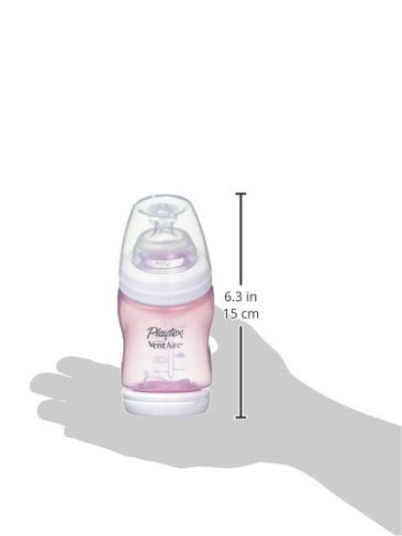 Playtex Baby Ventaire Anti Colic Baby Bottle, BPA Free, Pink, 6 Ounce - 3 Pack in Kuwait