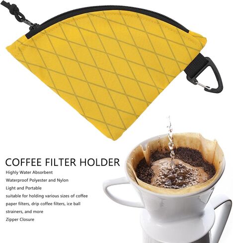Coffee Filter Paper Storage Bags, Nylon Polyester, Strong Water Absorbent Coffee Filter Holder for Storage Protection in Kuwait