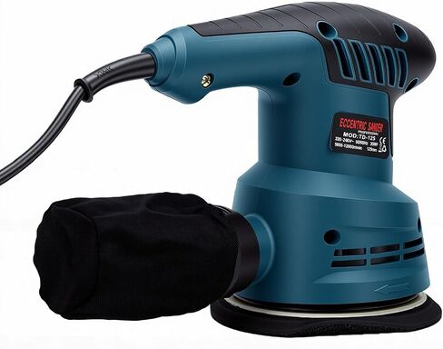 Drfeify Electric Sander, Low Vibration Variable Speed Sander with 5 Inch Sanding Sheet for Woodworking (US Plug 110V) in Kuwait