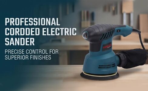Drfeify Electric Sander, Low Vibration Variable Speed Sander with 5 Inch Sanding Sheet for Woodworking (US Plug 110V) in Kuwait