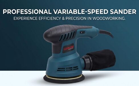 Drfeify Electric Sander, Low Vibration Variable Speed Sander with 5 Inch Sanding Sheet for Woodworking (US Plug 110V) in Kuwait