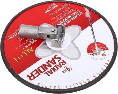 9 Inch Pole Sander with 25 Sanding Sheets 80-240 Grit, Alumina Oxide Discs, 360 Rotating Head, Adjustable Extension for Drywall Ceiling Painting Prep in Kuwait