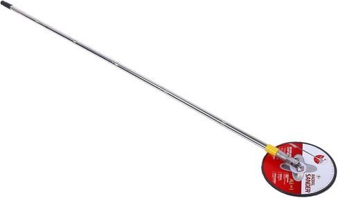 9 Inch Pole Sander with 25 Sanding Sheets 80-240 Grit, Alumina Oxide Discs, 360 Rotating Head, Adjustable Extension for Drywall Ceiling Painting Prep in Kuwait