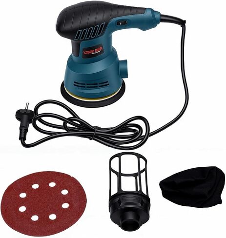 RiToEasysports Electric Sander,5 Inch Variable Speed Palm Sander with Low Vibration, Compact Sanding Tool for Woodworking DIY Projects (US Plug 110V) in Kuwait