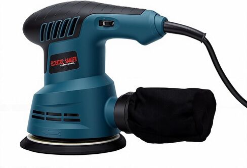 RiToEasysports Electric Sander,5 Inch Variable Speed Palm Sander with Low Vibration, Compact Sanding Tool for Woodworking DIY Projects (US Plug 110V) in Kuwait
