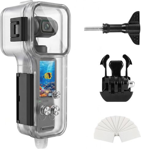 FitStill Waterproof Diving Case Only for DJI Osmo Pocket 4 | 147FT/45M Underwater Protective Shell with Bracket Mount Pocket 4 Camera Accessory Kit in Kuwait