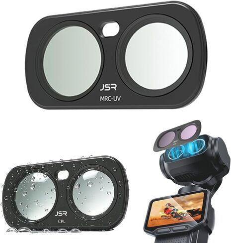 Coyktonty Filter Kit for Insta360 Luna Ultra Accessories,HD Optical Glass, Multi-Coated, Aluminum Frames (Star+CPL+ND8+ND16+ND32+ND64+Night+Black 1/4) in Kuwait