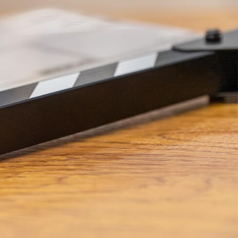 Action! by Filmsticks One-Piece USA Version Medium Clapperboard, 280 x 220 mm, UV-Printed Acrylic Film Slate with ABS Clapper Sticks, Wipe-Clean Movie Slate for Film School & Indie Filmmaking in Kuwait