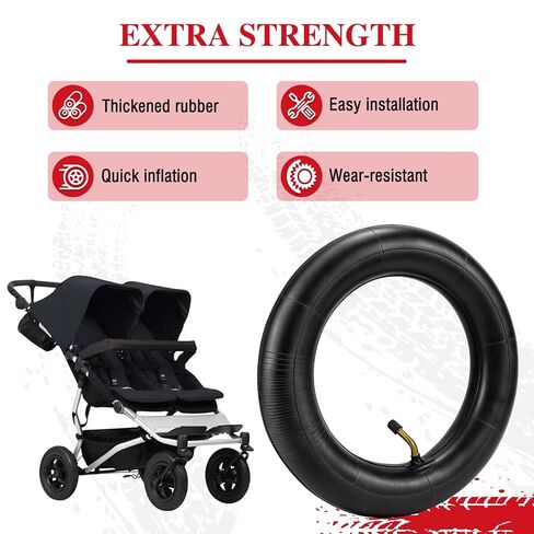 Rear Wheel Tire Tube for Mountain Buggy Swift & Breeze & Duet Double,10' Wheel Tube Replacement Strollers（3pc） in Kuwait
