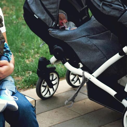 Yardwe Twin Baby Stroller Connector 3 Pack, Black | Universal Double Stroller Accessory for Outings Theme Parks Babysitters in Kuwait
