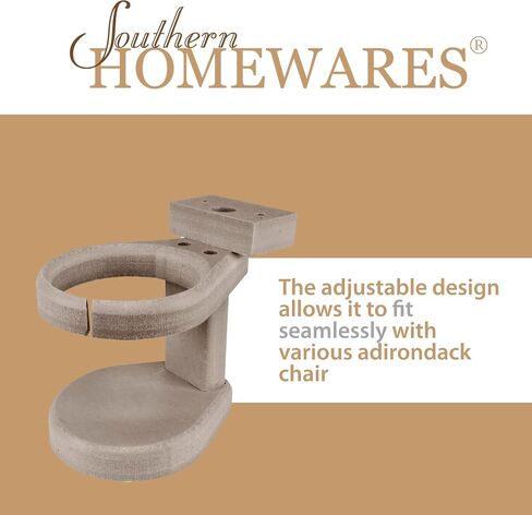 Adirondack Chair Cup Holder Attachment – Durable Poly Lumber Drink Holder – Adjustable Accessory for Polywood Outdoor Furniture, Teak in Kuwait