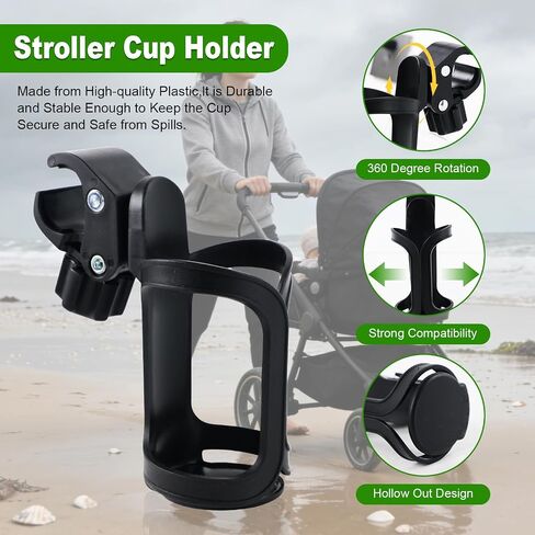 Cup Holder Kits,Boat Rail Cup Holder for Jet Ski/PWC/Pontoon, Suitable for Strollers, Bicycles, Wheelchair Carts, and Baby Walkers 2 Sets in Kuwait